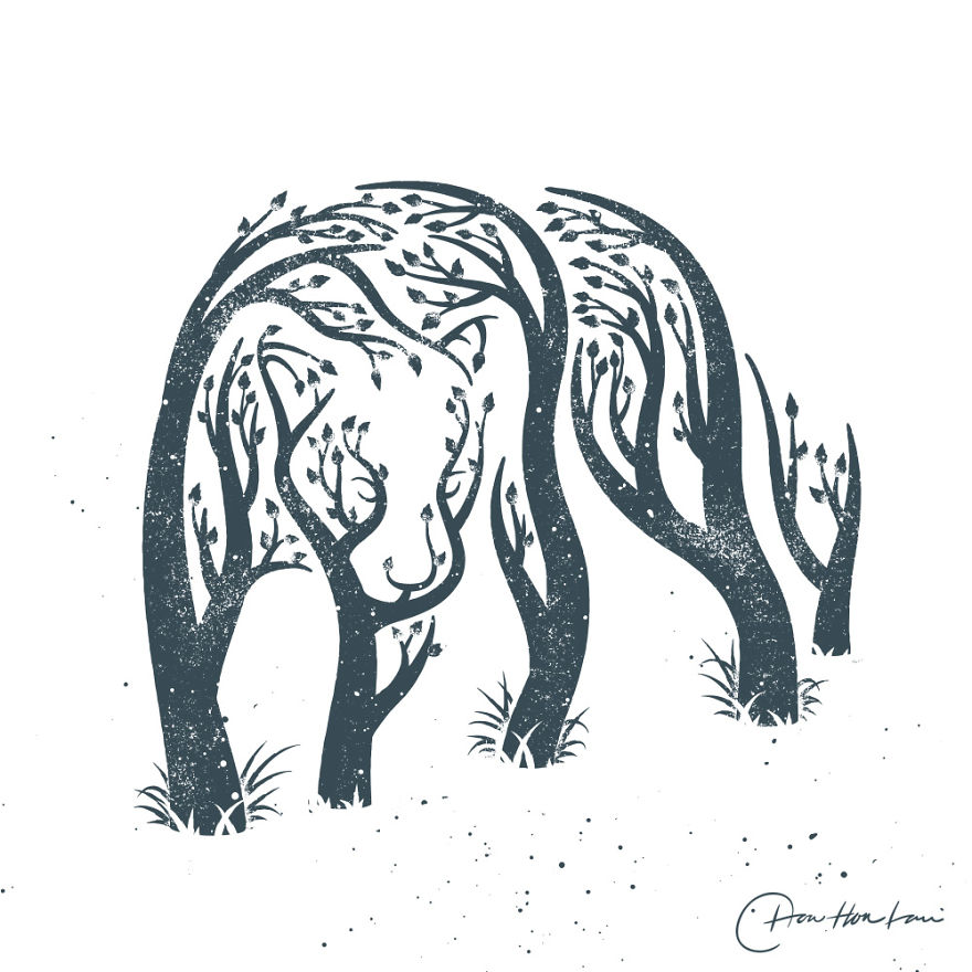 I Created A Tree Animal Illustrations To Help The Imagination Of Kids Run Wild