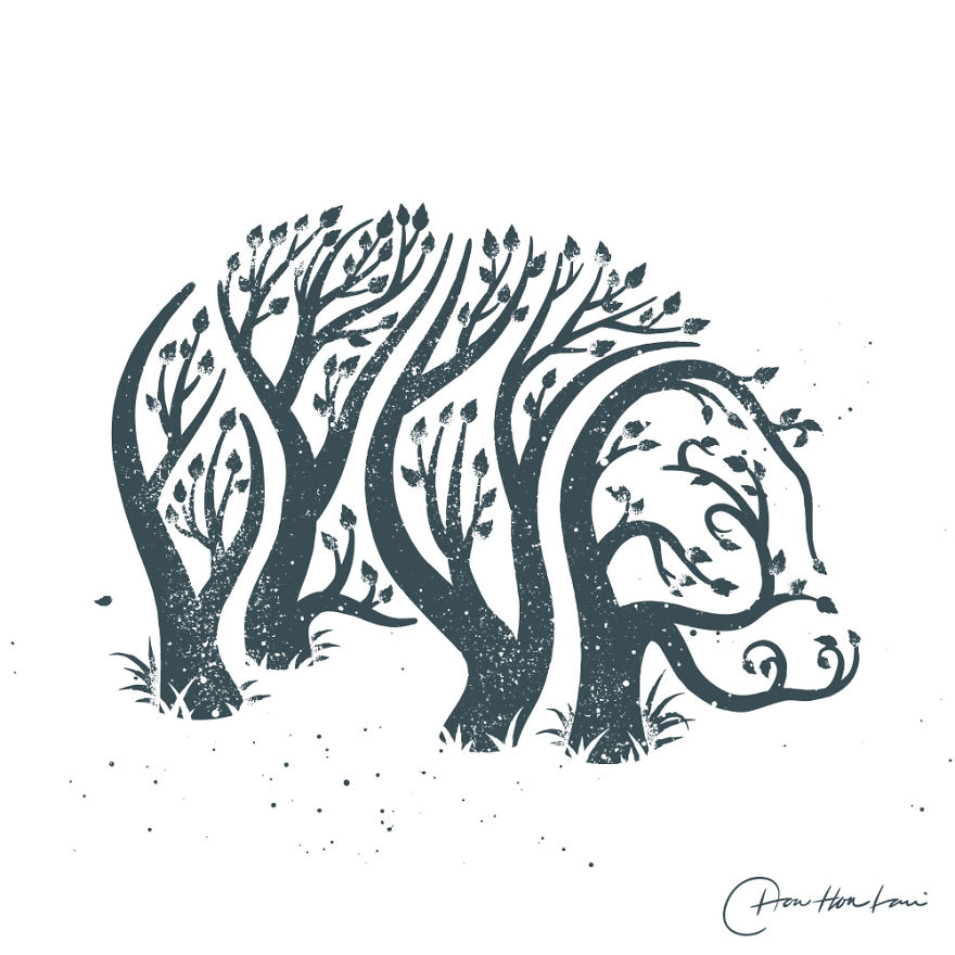 I Created A Tree Animal Illustrations To Help The Imagination Of Kids Run Wild