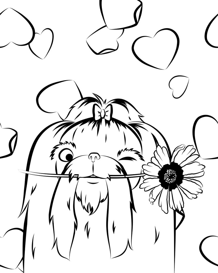 I Made A Coloring Book That Celebrates Derpy Dogs