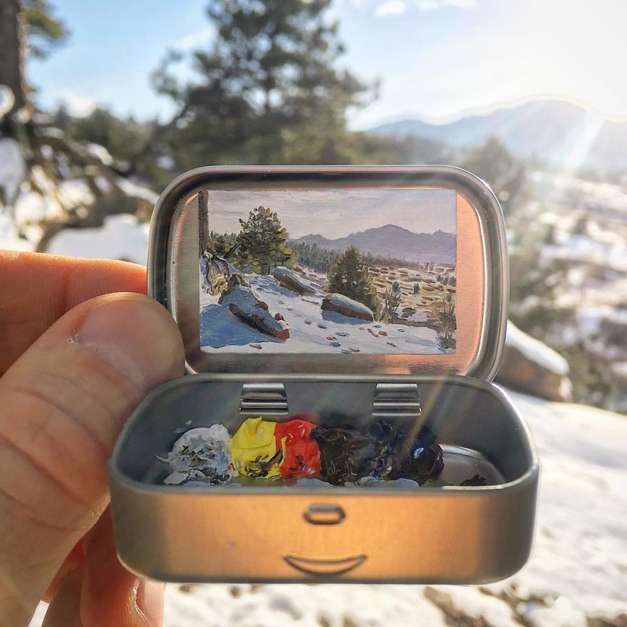 Artist Makes Amazing Mini Paintings In Cans Of Altoids