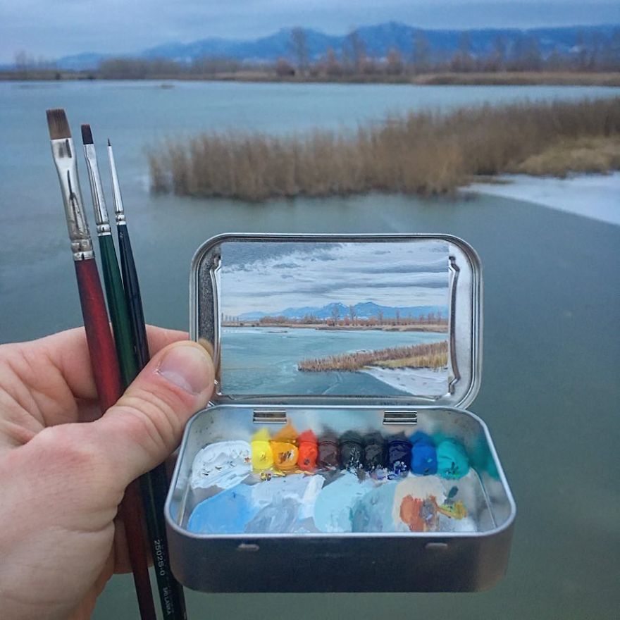 Artist Makes Amazing Mini Paintings In Cans Of Altoids