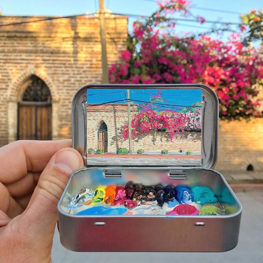 Artist Makes Amazing Mini Paintings In Cans Of Altoids