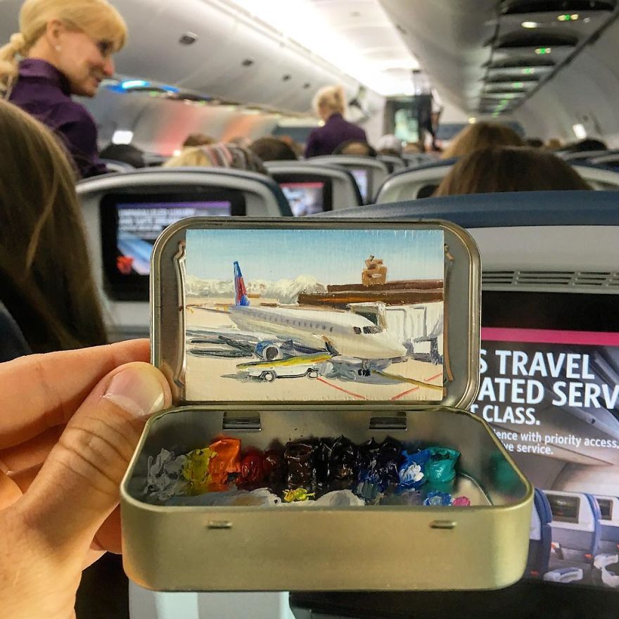 Artist Makes Amazing Mini Paintings In Cans Of Altoids