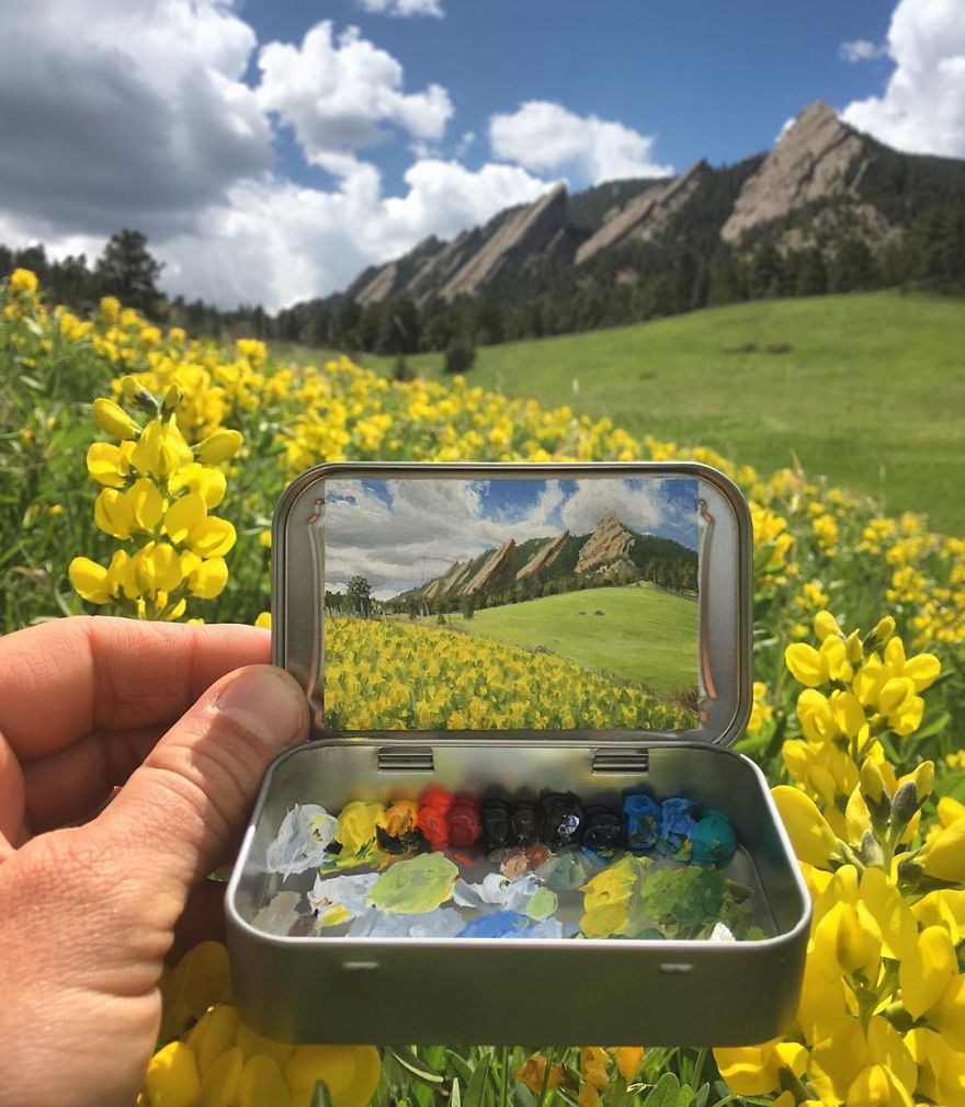 Artist Makes Amazing Mini Paintings In Cans Of Altoids