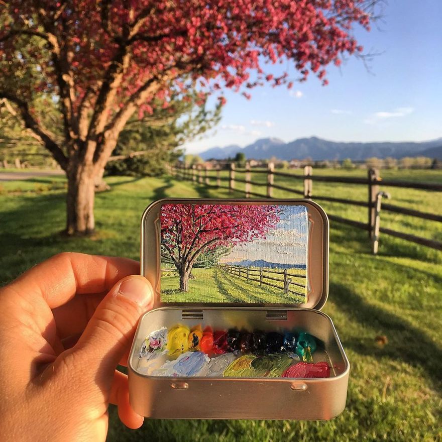 Artist Makes Amazing Mini Paintings In Cans Of Altoids