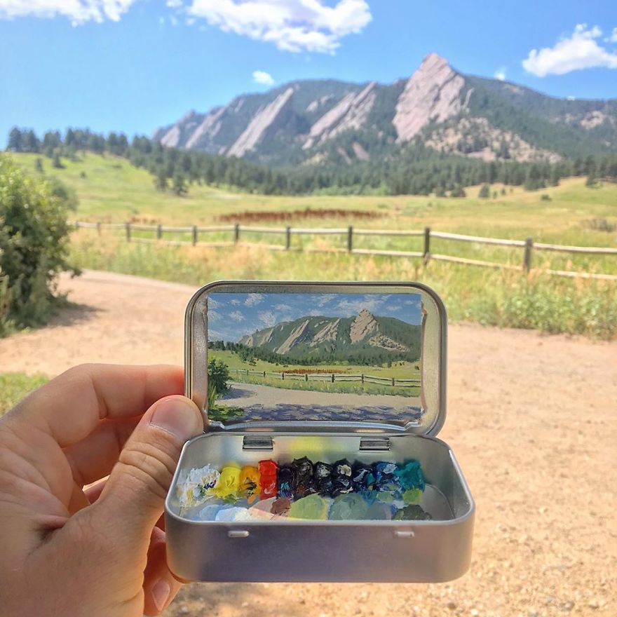 Artist Makes Amazing Mini Paintings In Cans Of Altoids