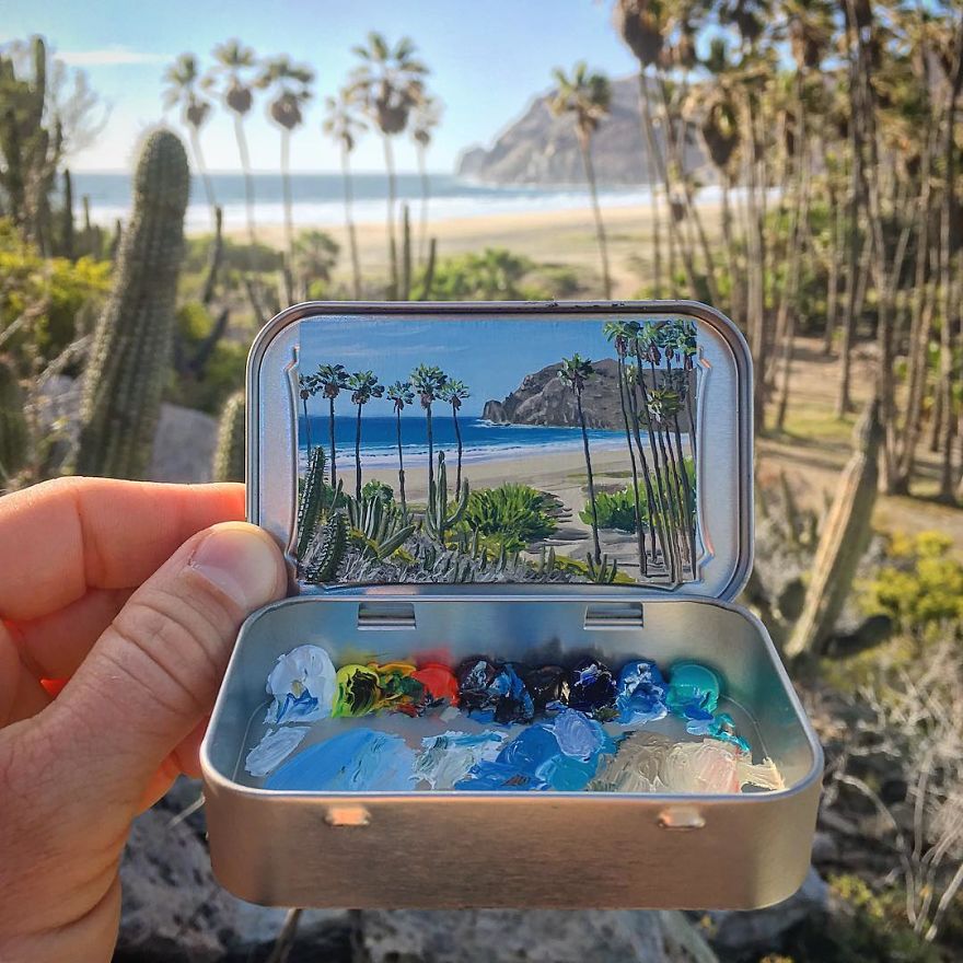 Artist Makes Amazing Mini Paintings In Cans Of Altoids