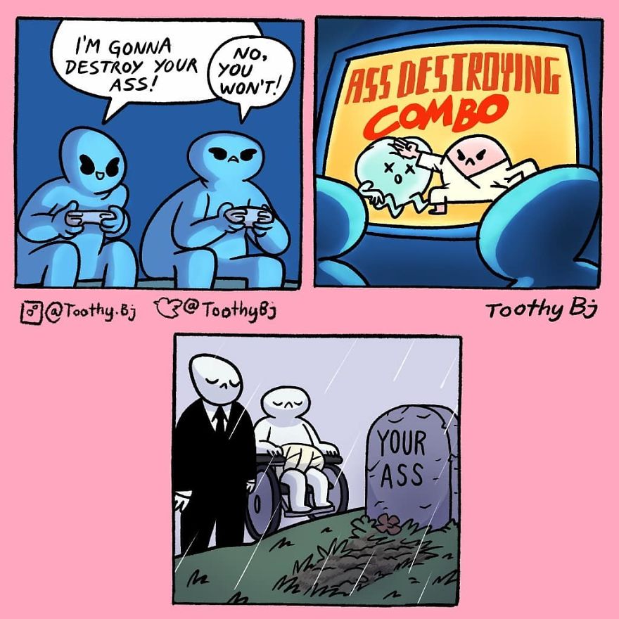 Artist Makes Black Humor In His Comics And More Than 81,000 Followers Are Addicted To Them