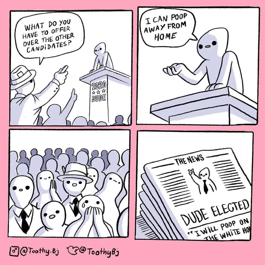 Artist Makes Black Humor In His Comics And More Than 81,000 Followers Are Addicted To Them