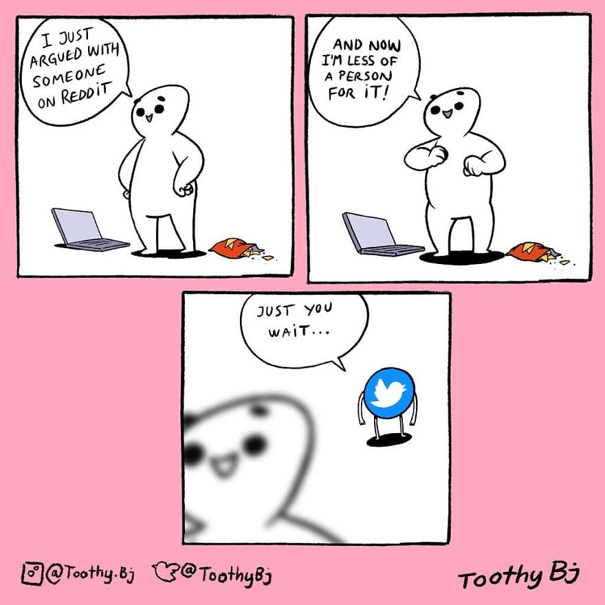 Artist Makes Black Humor In His Comics And More Than 81,000 Followers Are Addicted To Them