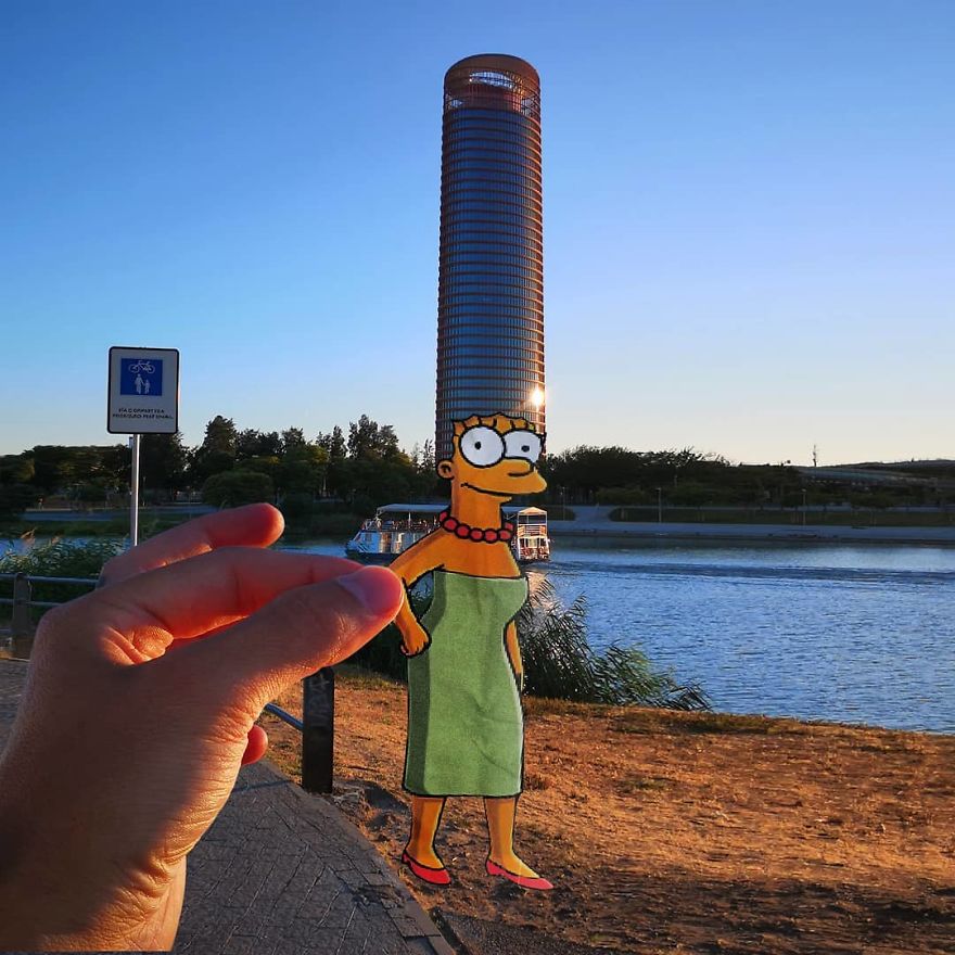 Artist Manages To Take The Boredom Out Of Common Spaces With Pop Culture Characters, Who Fit Perfectly With The Scene