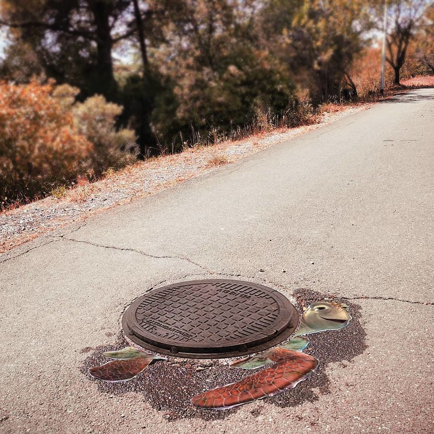 Artist Manages To Take The Boredom Out Of Common Spaces With Pop Culture Characters, Who Fit Perfectly With The Scene