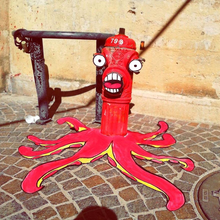 Artist Manages To Take The Boredom Out Of Common Spaces With Pop Culture Characters, Who Fit Perfectly With The Scene