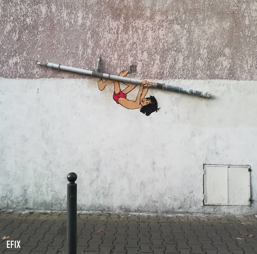 Artist Manages To Take The Boredom Out Of Common Spaces With Pop Culture Characters, Who Fit Perfectly With The Scene