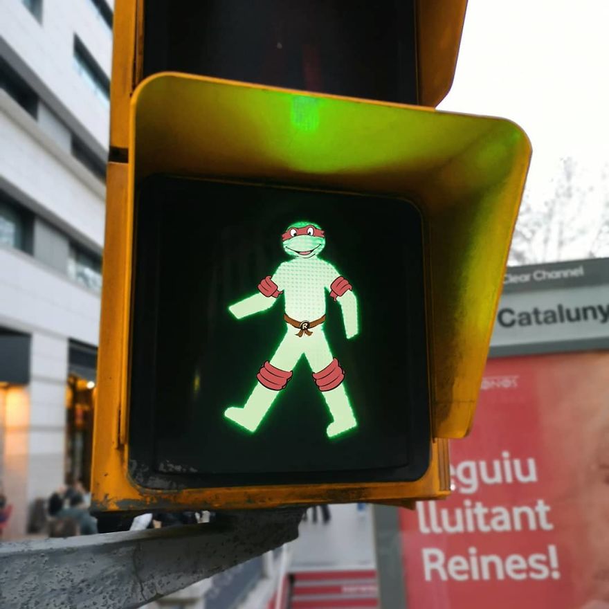 Artist Manages To Take The Boredom Out Of Common Spaces With Pop Culture Characters, Who Fit Perfectly With The Scene