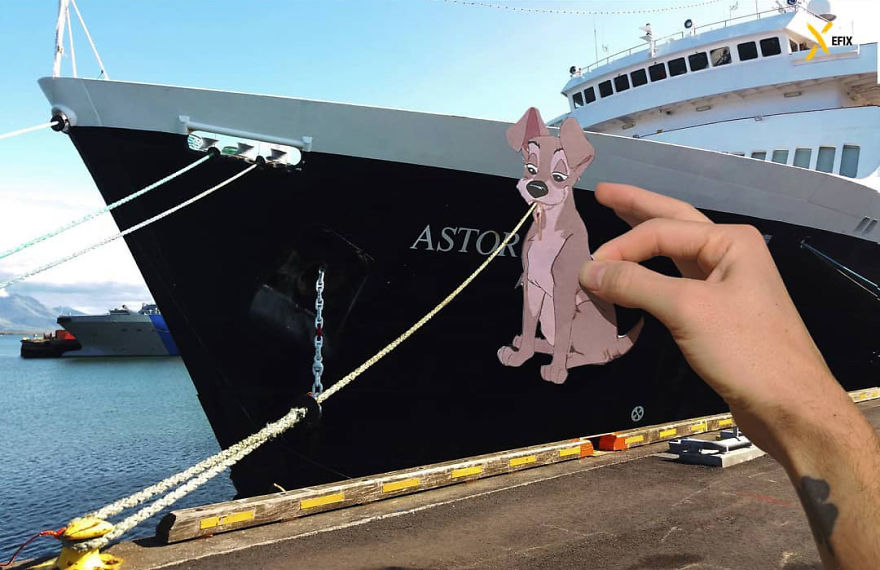 Artist Manages To Take The Boredom Out Of Common Spaces With Pop Culture Characters, Who Fit Perfectly With The Scene