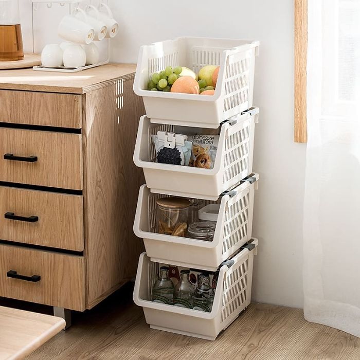 I'm Really In Love With This Stackable Storage Basket