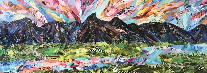 I Make Collages Out Of Recycled Magazines!