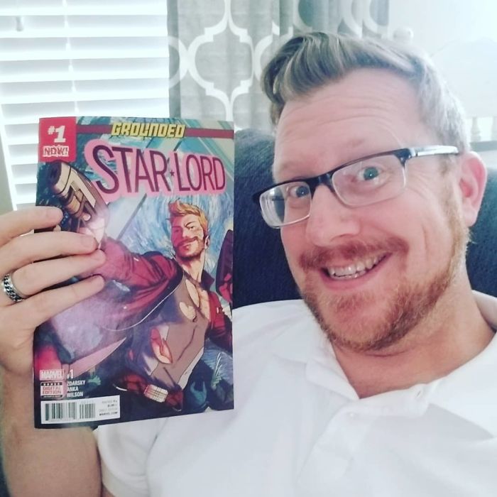 Got This Comic For My Birthday Yesterday. Starlord Bears A Striking Resemblance To Someone But I Can't Put My Finger On It