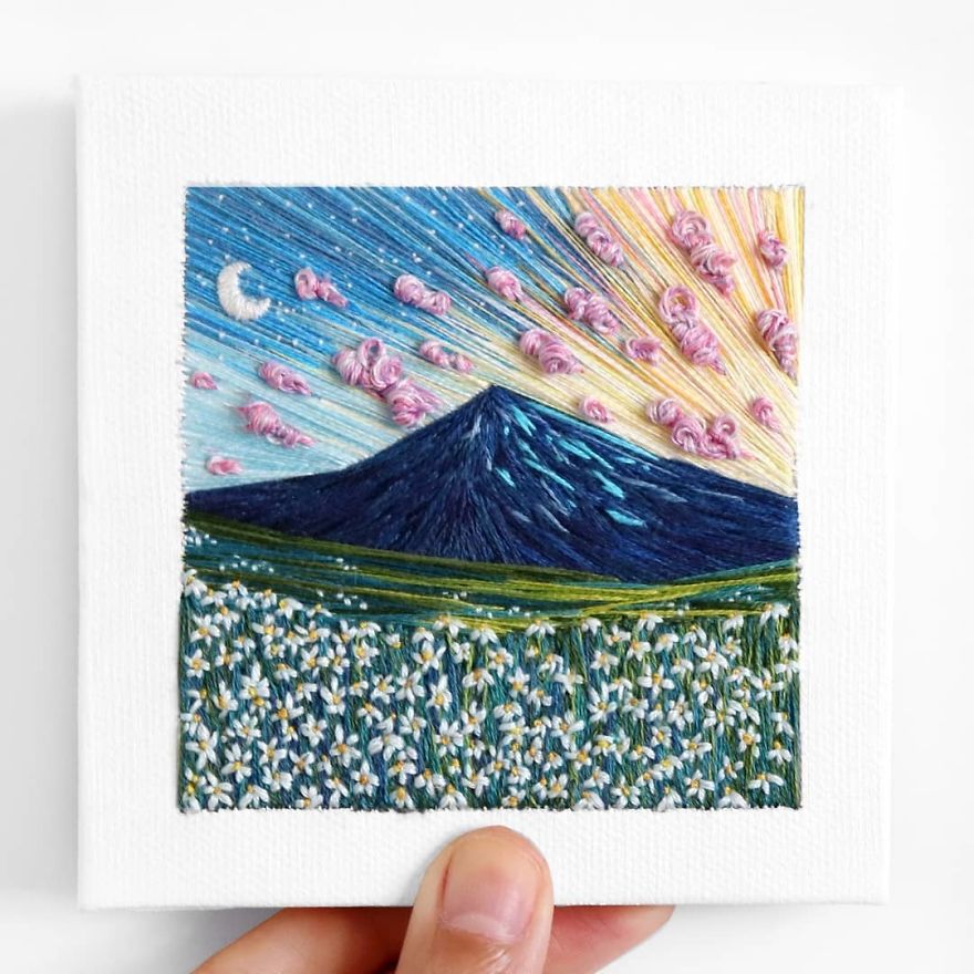 I Use Embroidery To Create Unique Landscapes