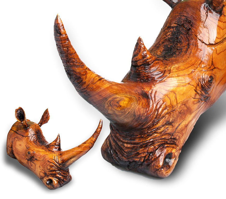 I Create Wooden Sculptures Using Chainsaws And Other Power Tools