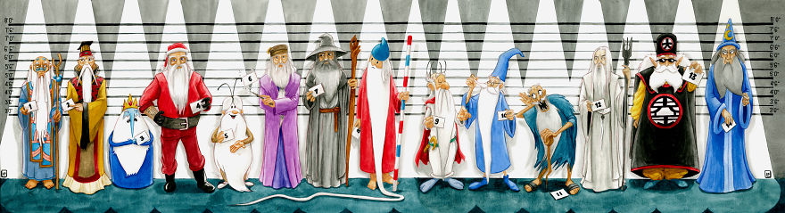 Suspects Line-Up: I Wondered How Many Fictional Pop Culture Characters Could Match The Same Description