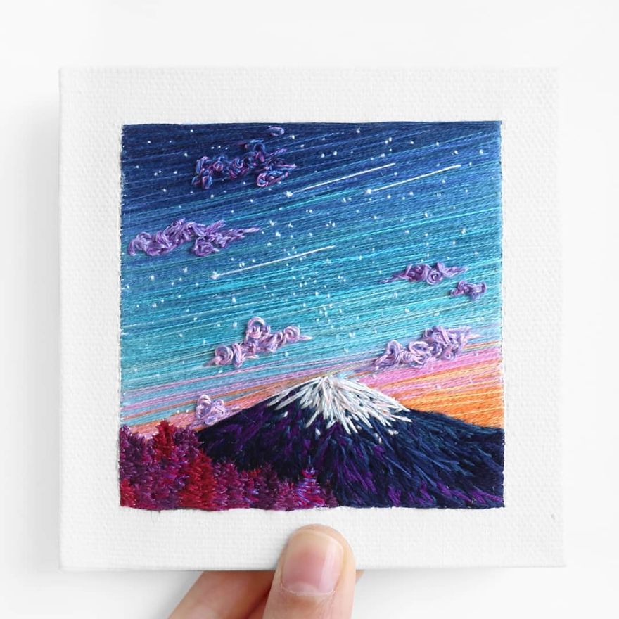 I Use Embroidery To Create Unique Landscapes