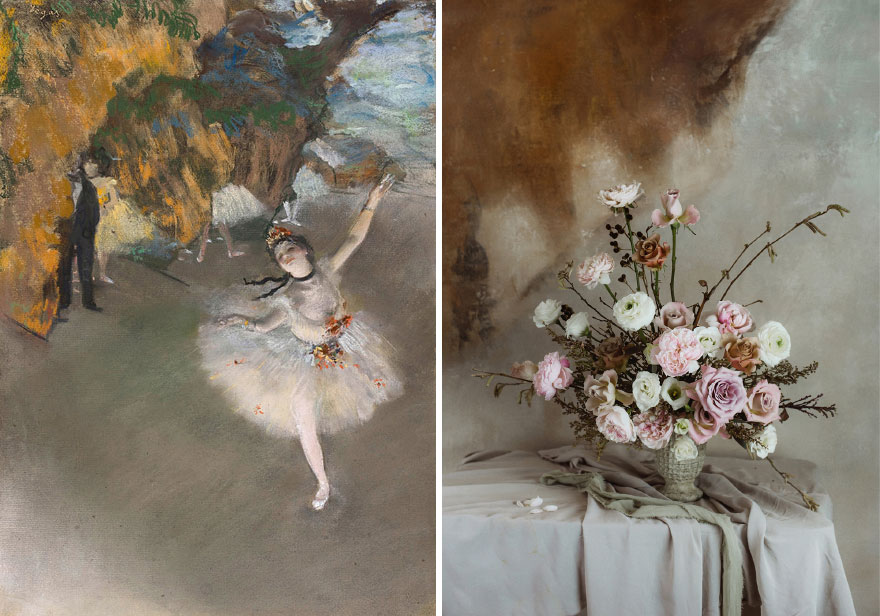 We Use Flowers To Recreate World-Famous Paintings (7 Pics)