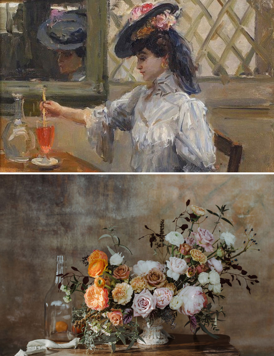 We Use Flowers To Recreate World-Famous Paintings (7 Pics) We Use Flowers To Recreate World-Famous Paintings (7 Pics)