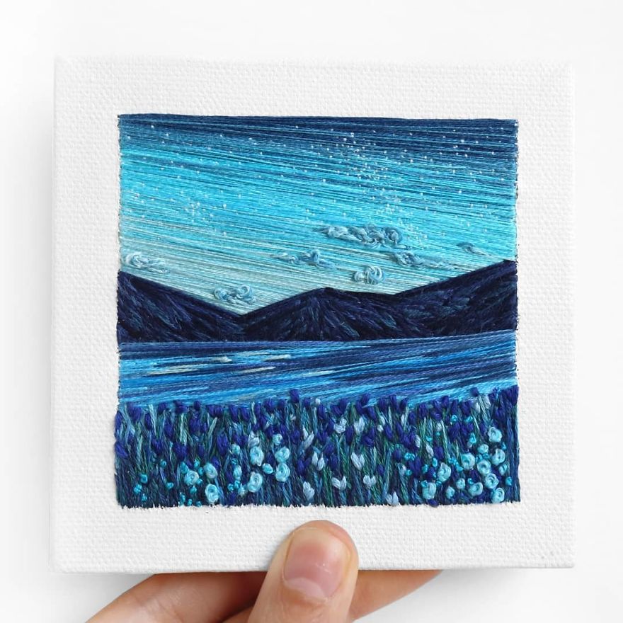 I Use Embroidery To Create Unique Landscapes