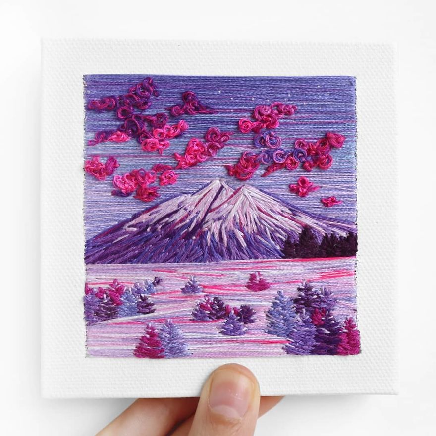 I Use Embroidery To Create Unique Landscapes
