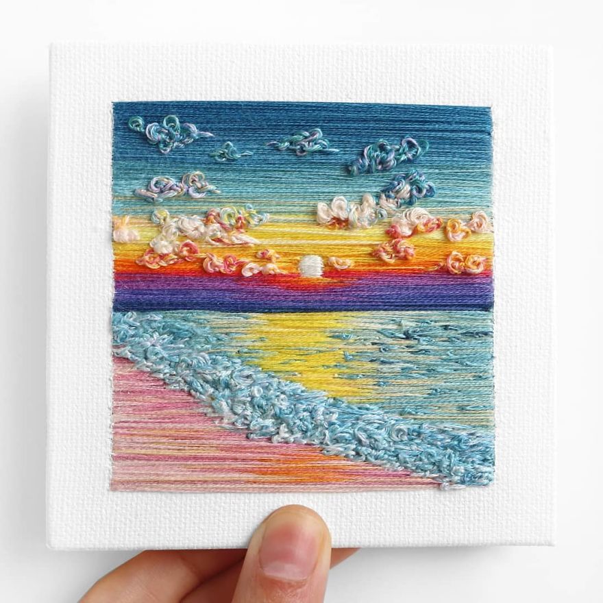 I Use Embroidery To Create Unique Landscapes