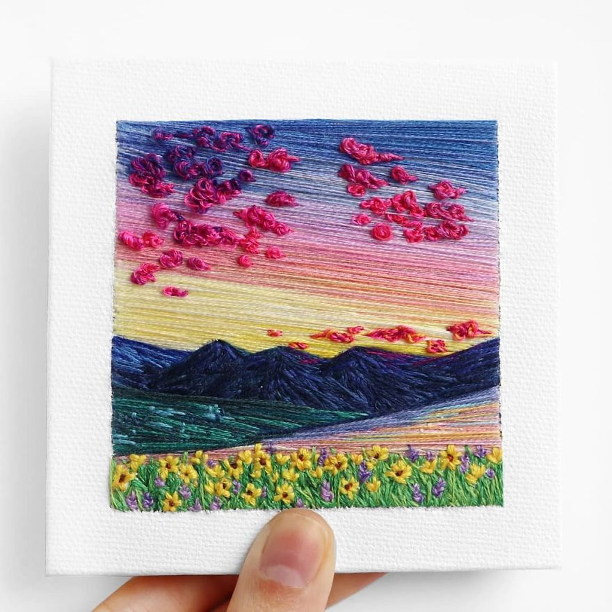 I Use Embroidery To Create Unique Landscapes