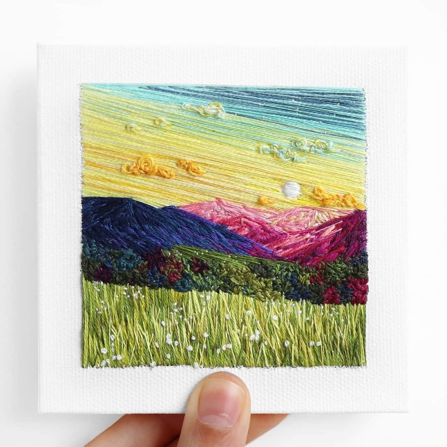 I Use Embroidery To Create Unique Landscapes