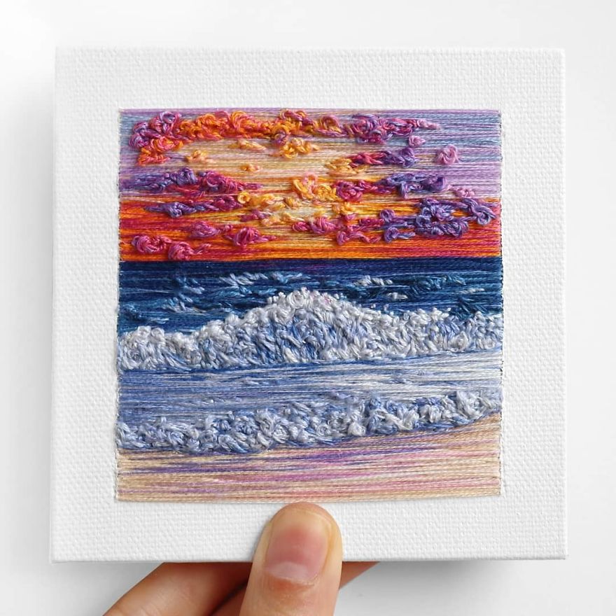I Use Embroidery To Create Unique Landscapes