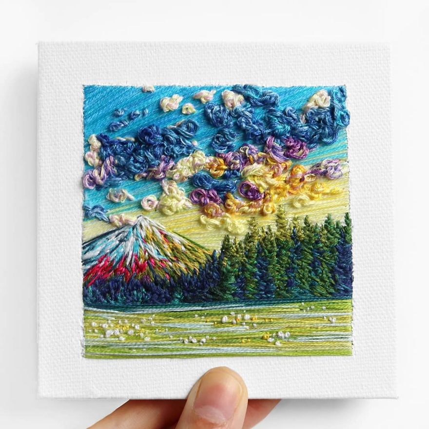 I Use Embroidery To Create Unique Landscapes