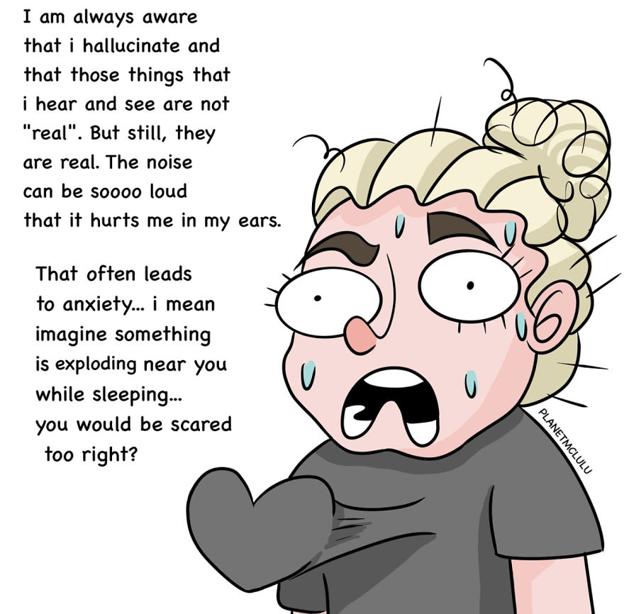 I Suffer From Exploding Head Syndrome, And Here's A Comic Explaining What It's Like I Suffer From Exploding Head Syndrome, And Here's A Comic Explaining What It's Like