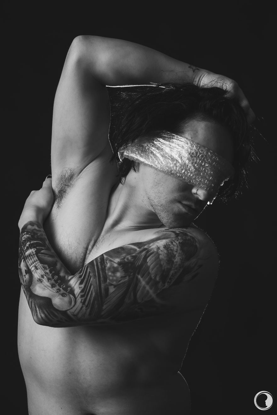 I Created The "Blind To Plastic" Portrait Series To Address Our Ignorance For Plastic Pollution