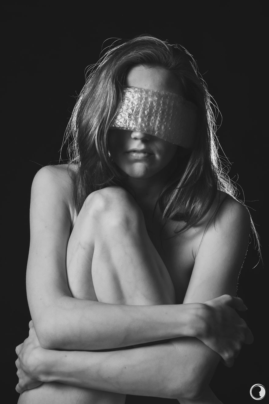 I Created The "Blind To Plastic" Portrait Series To Address Our Ignorance For Plastic Pollution