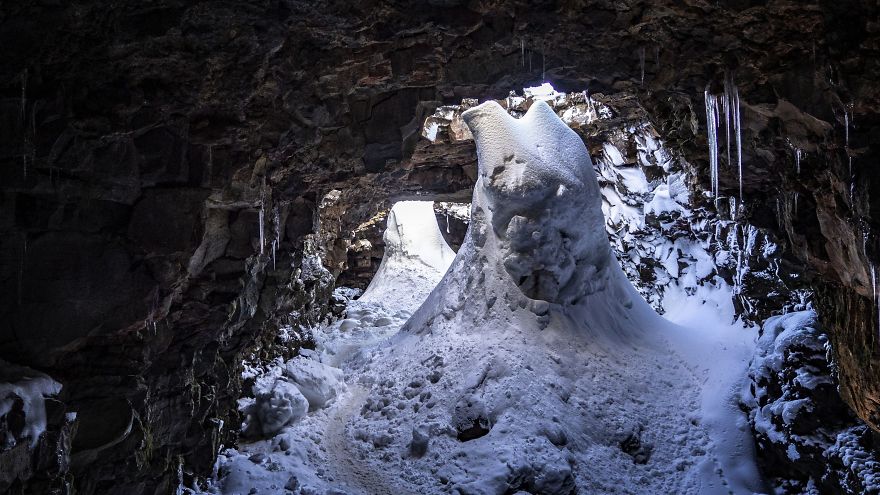 I Photographed Lava Tubes In Iceland After A Violent Snowstorm (12 Pics)