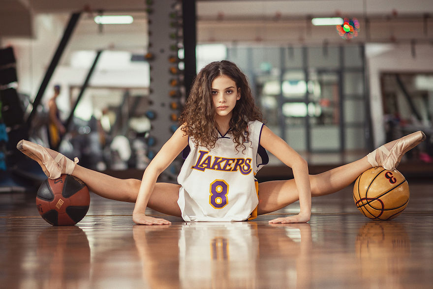 I Did A Tribute Photoshoot To Kobe And His Daughter With A Lifelong Lakers Fan Dad And His Ballerina Girl (13 Pics)