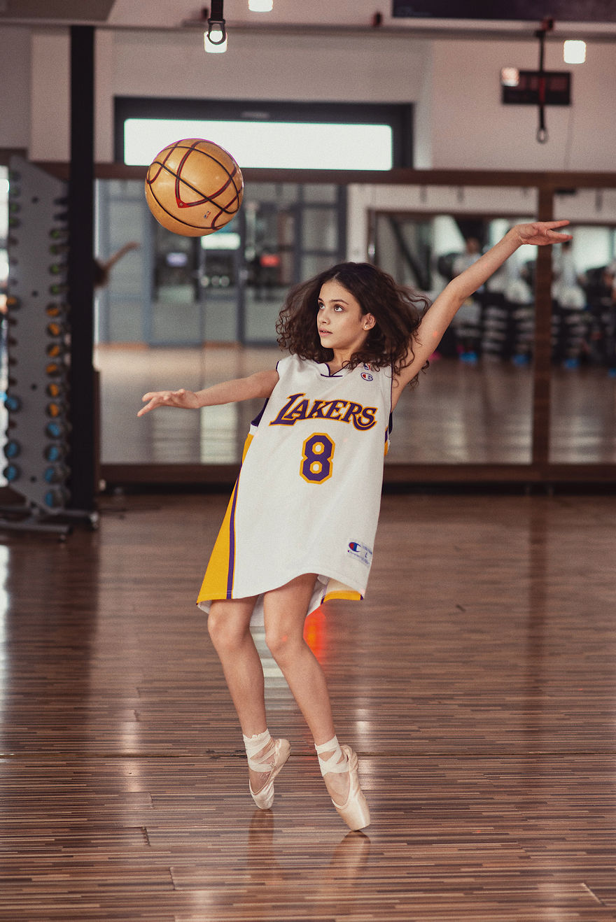 I Did A Tribute Photoshoot To Kobe And His Daughter With A Lifelong Lakers Fan Dad And His Ballerina Girl (13 Pics)