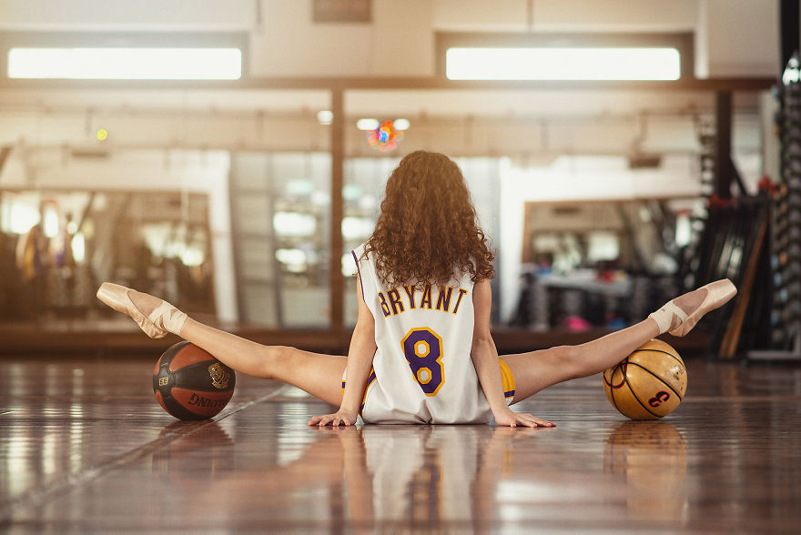 I Did A Tribute Photoshoot To Kobe And His Daughter With A Lifelong Lakers Fan Dad And His Ballerina Girl (13 Pics)