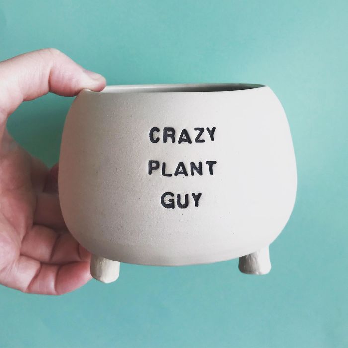 I Make Ceramic Planters With Sassy Botanical Puns (18 Pics)