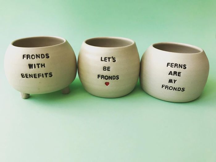 I Make Ceramic Planters With Sassy Botanical Puns (18 Pics)