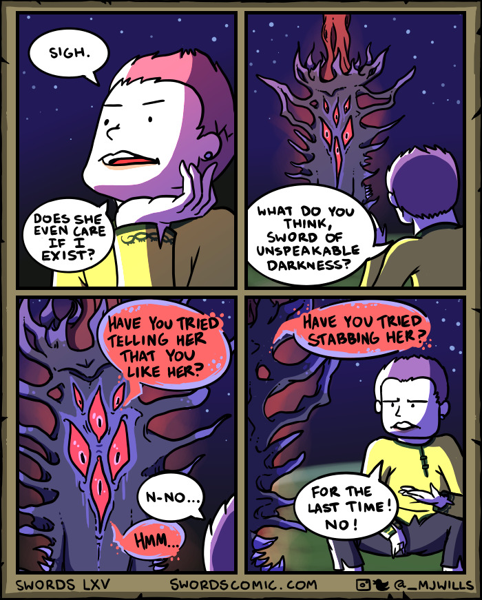 Swords With Bad Advice...