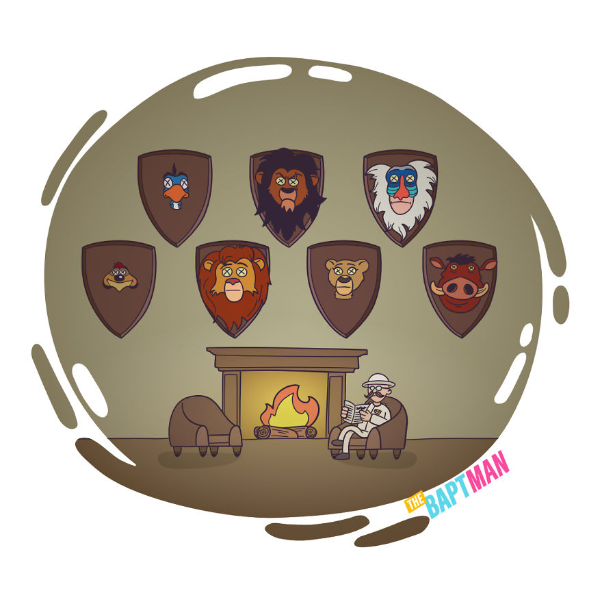 The Lion King And The Hunt