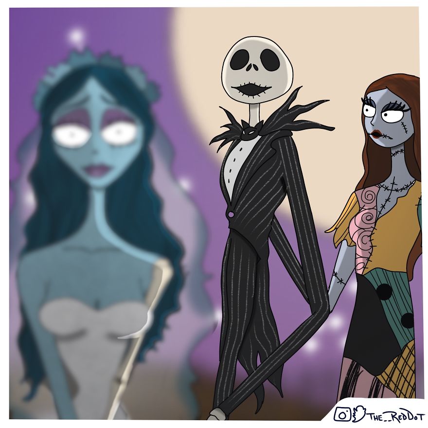 Illustration of characters inspired by creepy and inappropriate comics popular for adult humor and workplace reading.