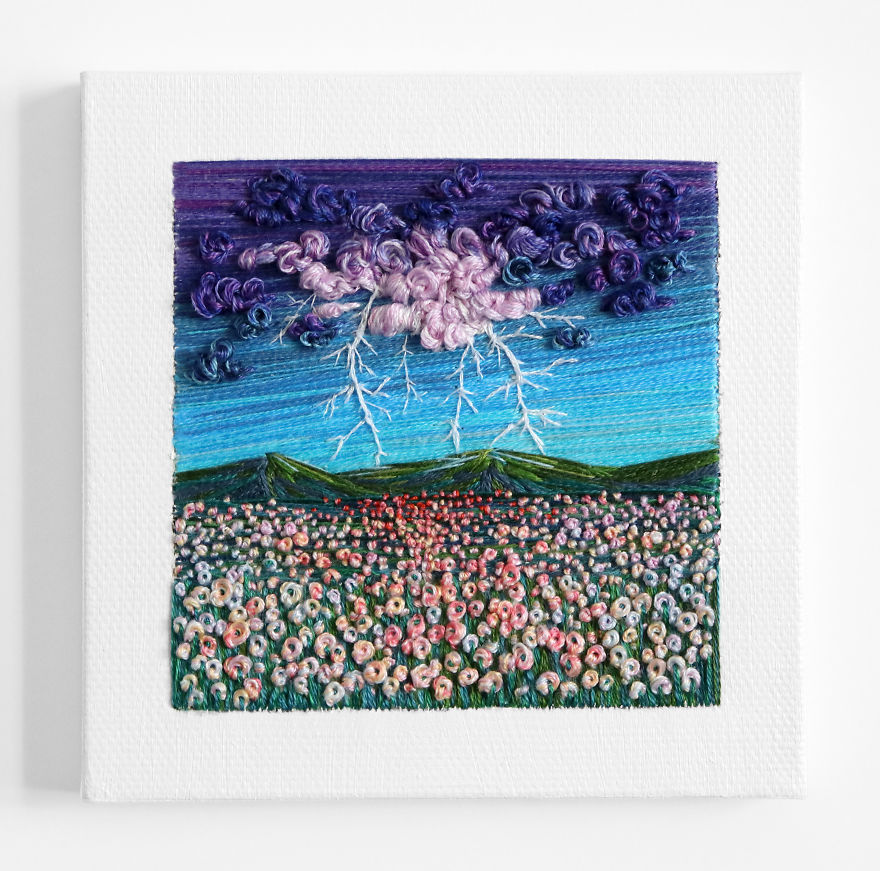 I Use Embroidery To Create Unique Landscapes