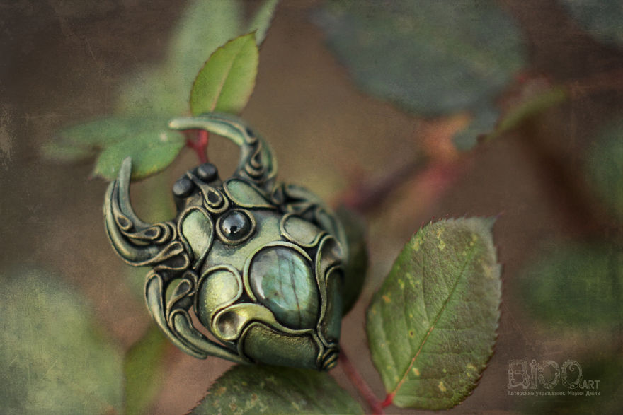 Steampunk Spiders Made Of Polymer Clay
